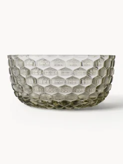 Clearance Kartell Bols avec surface texturée Jellies, 4 pièces Vert olive