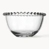 Sale Cote Table Bols en verre à bord décoré Perles, 2 pièces