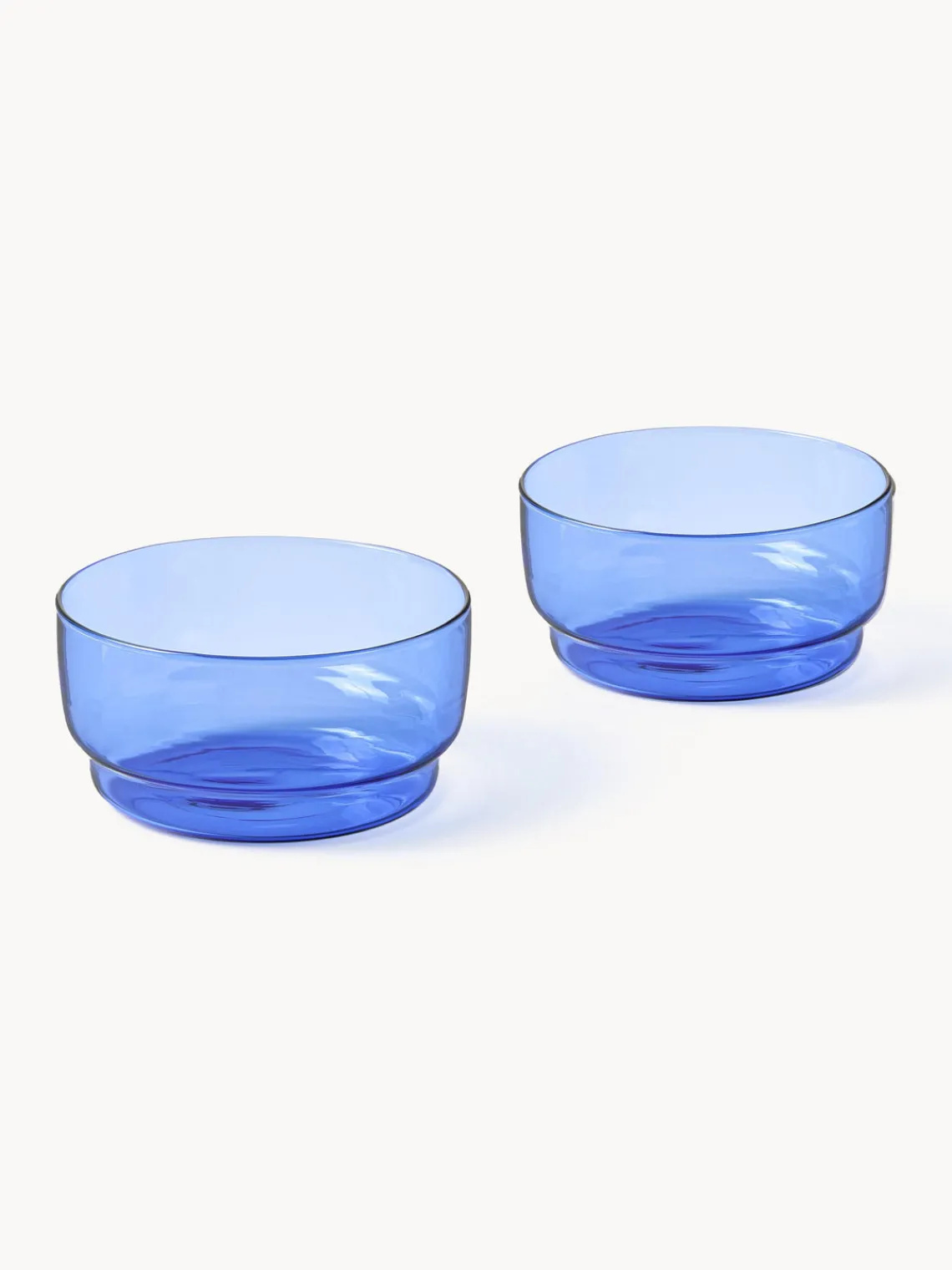 Clearance Lyngby Bols en verre borosilicaté Torino, 2 pièces Bleu, transparent