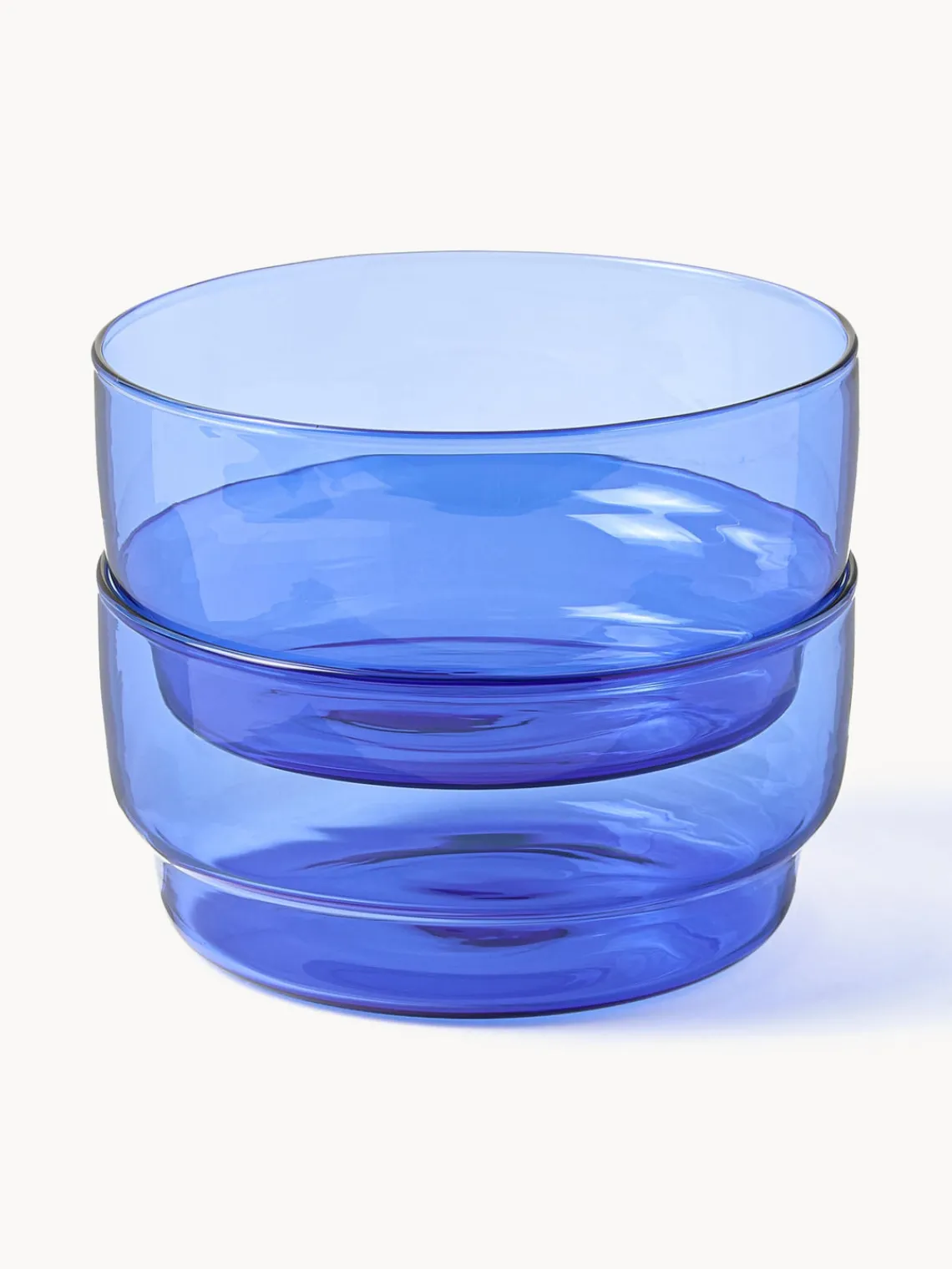 Clearance Lyngby Bols en verre borosilicaté Torino, 2 pièces Bleu, transparent
