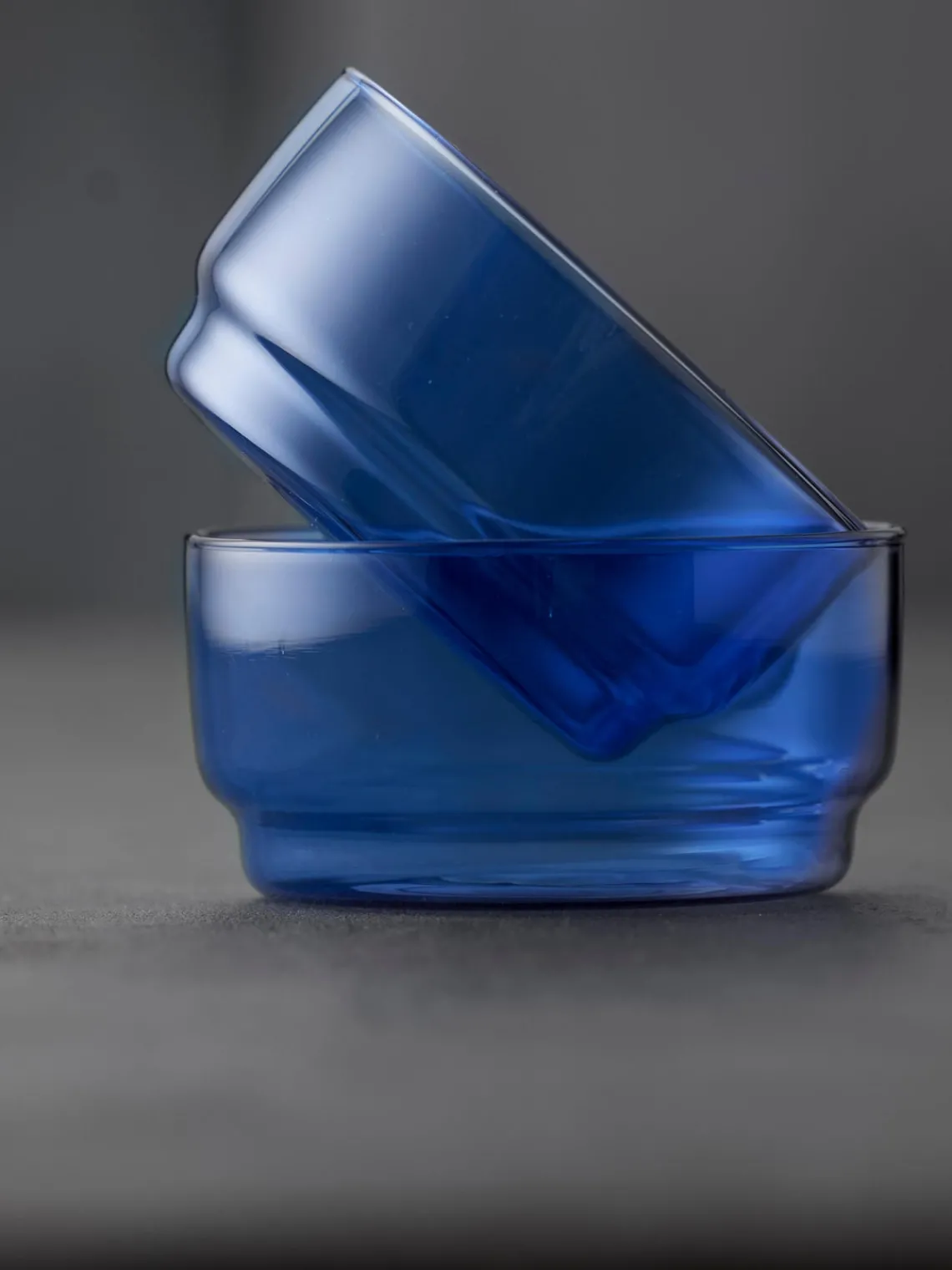 Clearance Lyngby Bols en verre borosilicaté Torino, 2 pièces Bleu, transparent