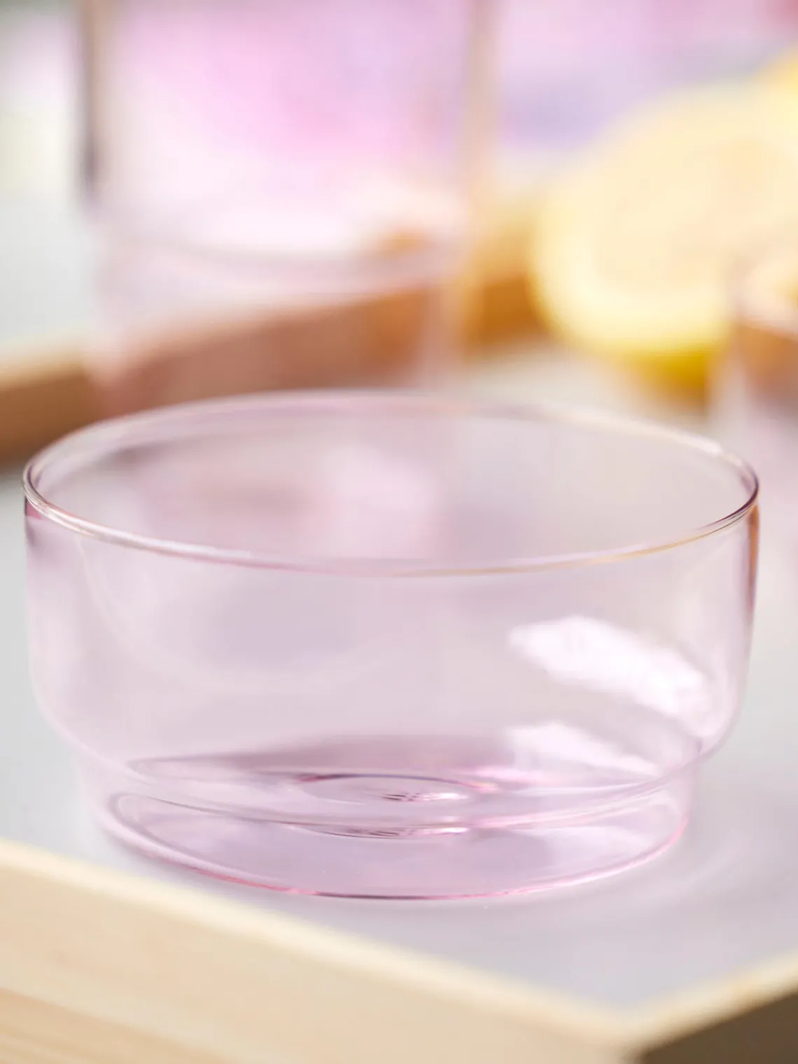 Outlet Lyngby Bols en verre borosilicaté Torino, 2 pièces Rose pâle, transparent