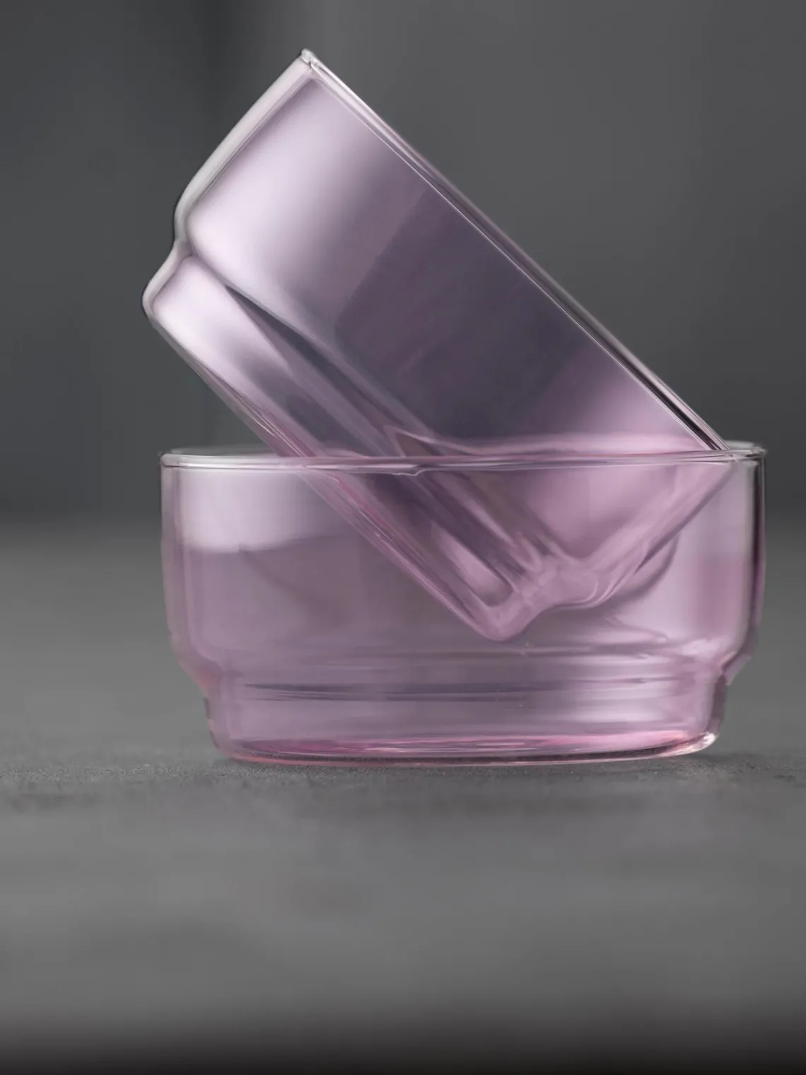 Outlet Lyngby Bols en verre borosilicaté Torino, 2 pièces Rose pâle, transparent