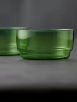 Sale Lyngby Bols en verre borosilicaté Torino, 2 pièces Vert, transparent,