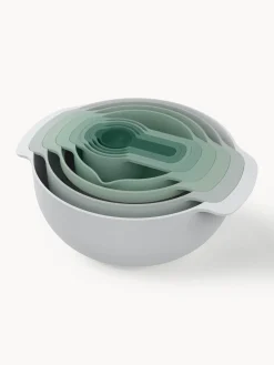 Hot Joseph Joseph Bols et cuillères doseuses Nest Plus, 9 élém. Tons verts et gris