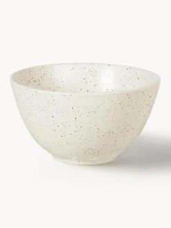 Sale Broste Copenhagen Bols rustiques artisanaux Nordic Vanilla, 4 pièces Blanc cassé, chiné