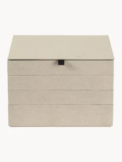 Sale Bigso Box of Sweden Boîte à bijoux avec fermeture magnétique Precious Beige clair