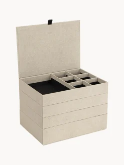 Sale Bigso Box of Sweden Boîte à bijoux avec fermeture magnétique Precious Beige clair