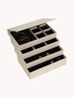 Sale Bigso Box of Sweden Boîte à bijoux avec fermeture magnétique Precious Beige clair
