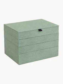 Clearance Bigso Box of Sweden Boîte à bijoux avec fermeture magnétique Precious Vert sauge