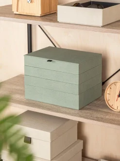 Clearance Bigso Box of Sweden Boîte à bijoux avec fermeture magnétique Precious Vert sauge