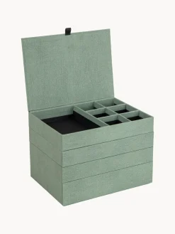 Clearance Bigso Box of Sweden Boîte à bijoux avec fermeture magnétique Precious Vert sauge