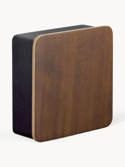 Fashion Yamazaki Boîte à clés avec dos magnétique Rin Noir, bois foncé