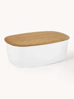 Outlet Rig-Tig Boîte à pain avec couvercle en bambou Box-It Blanc, bambou