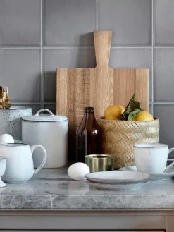 Discount Broste Copenhagen Boîte de rangement artisanale Nordic Sand Gris clair, chiné