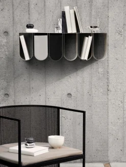 Online Kristina Dam Boîte de rangement artisanale Curved Noir