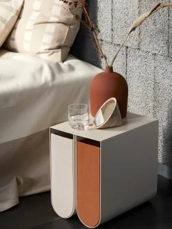 Discount Kristina Dam Boîte de rangement artisanale Curved Brun clair