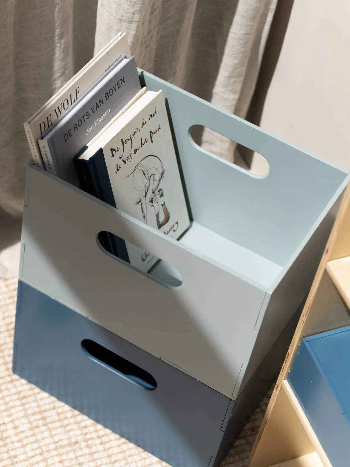 Clearance Nofred Boîte de rangement en bois Kiddo Vert sauge