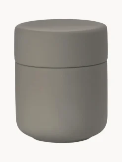 New Zone Denmark Boîte de rangement en grès à surface veloutée Ume Taupe