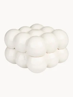 Clearance Zuiver Boîte de rangement en porcelaine Bubble, larg. 15 cm