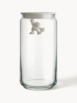 Hot ALESSI Boîte de rangement Gianni, haut. 21 cm Blanc, transparent