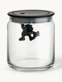 Best ALESSI Boîte de rangement Gianni, haut. 12 cm Noir, transparent