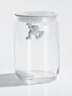 Online ALESSI Boîte de rangement Gianni, haut. 15 cm Blanc, transparent