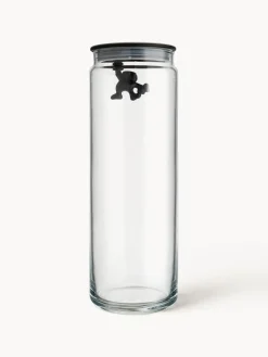 Best ALESSI Boîte de rangement Gianni, haut. 31 cm Noir, transparent