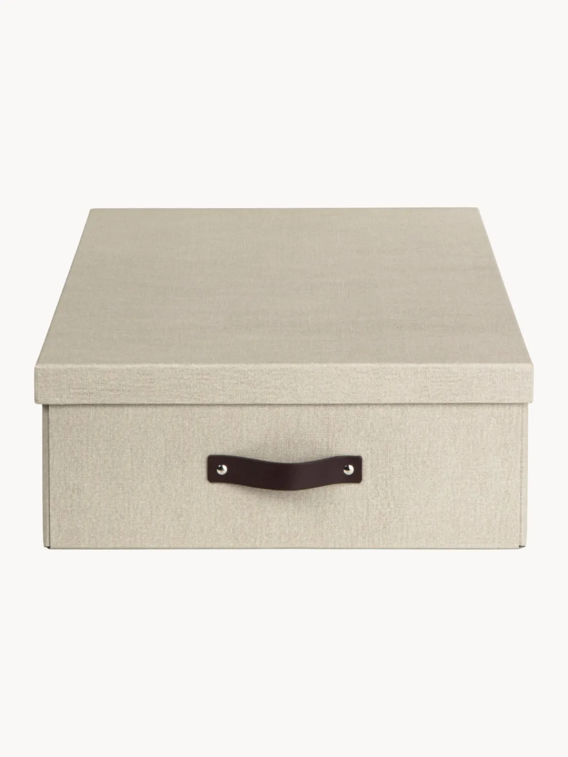 Fashion Bigso Box of Sweden Boîte de rangement Karolin Beige clair, brun foncé