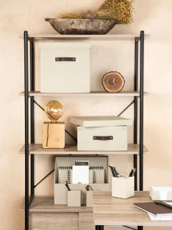 Clearance Bigso Box of Sweden Boîte de rangement Logan Beige clair