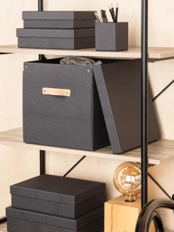 Outlet Bigso Box of Sweden Boîte de rangement Logan Anthracite