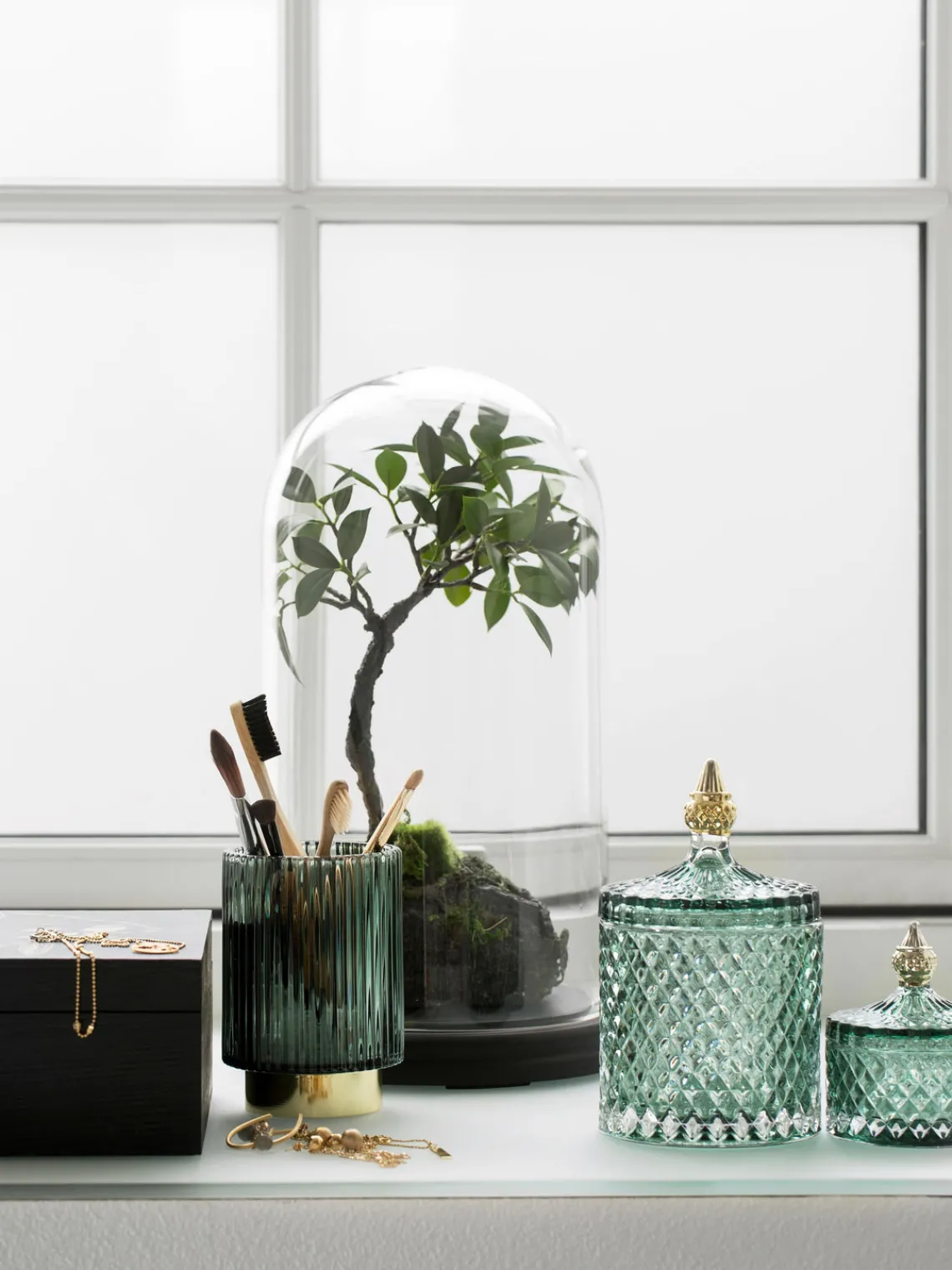 Online Lene Bjerre Boîte de rangement Myan Vert menthe, doré