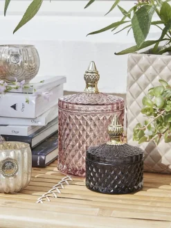 New Lene Bjerre Boîte de rangement Myan Rose pâle, doré