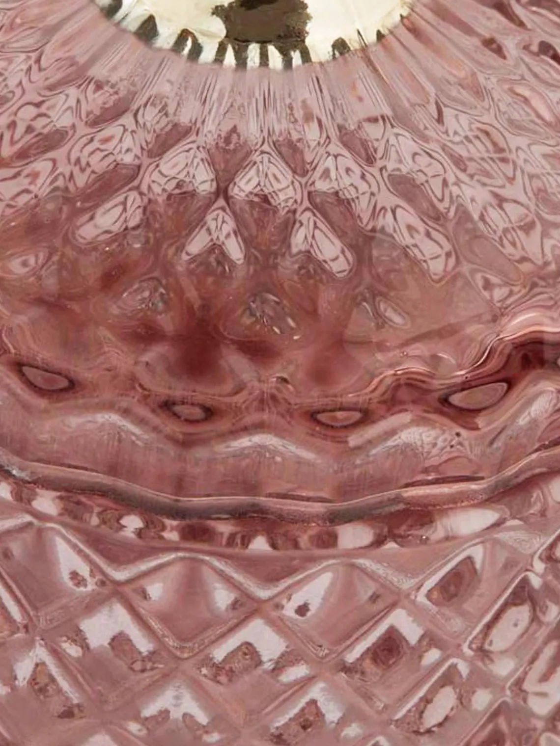 New Lene Bjerre Boîte de rangement Myan Rose pâle, doré