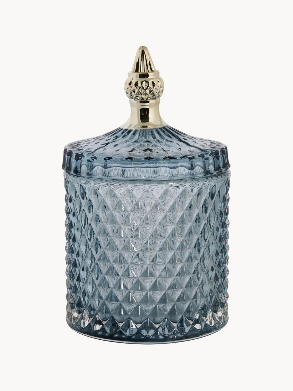 New Lene Bjerre Boîte de rangement Myan Gris-bleu, doré
