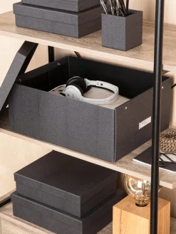 Clearance Bigso Box of Sweden Boîte de rangement pliable Katrin, 35 x 45 cm Anthracite