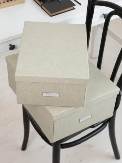 Online Bigso Box of Sweden Boîte de rangement pliable Katrin, 35 x 45 cm Beige clair