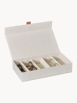 Online Store It Boîte de rangement pour lunettes Premium Beige clair, brun