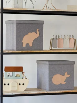 Discount Store It Boîte de rangement Premium Gris foncé, baleine