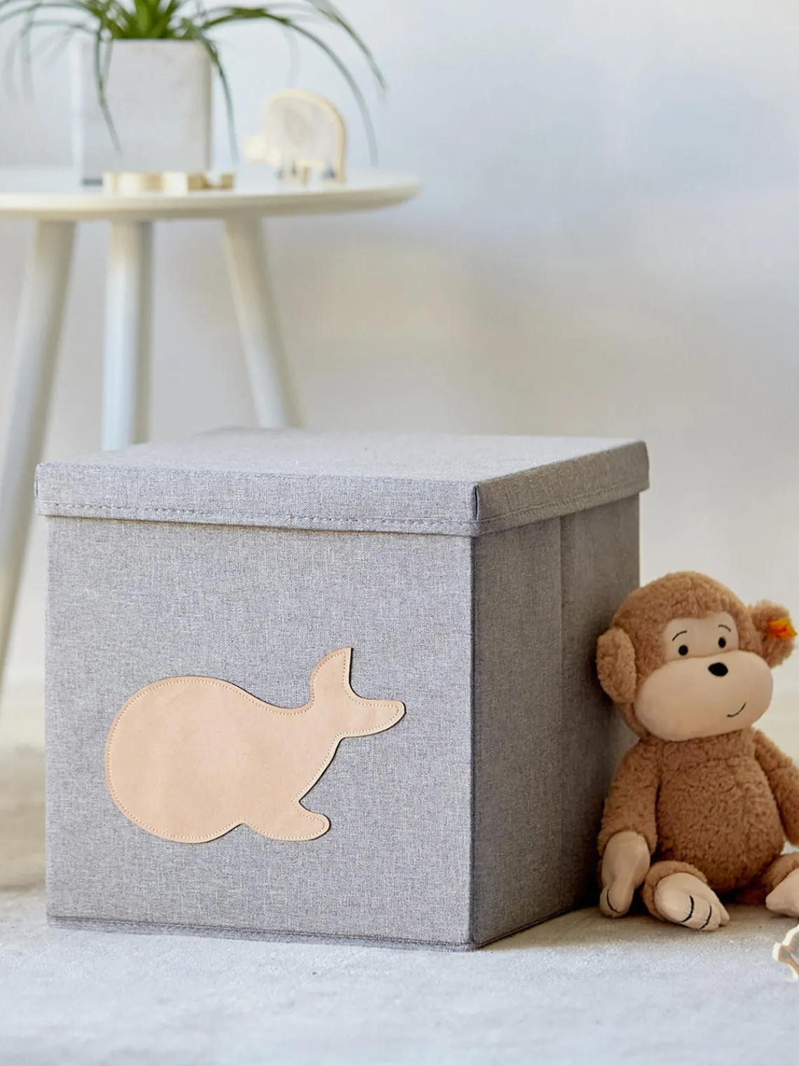 Discount Store It Boîte de rangement Premium Gris foncé, baleine