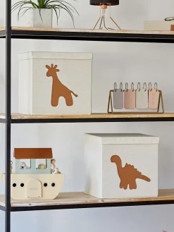 Discount Store It Boîte de rangement Premium Beige clair, dinosaure