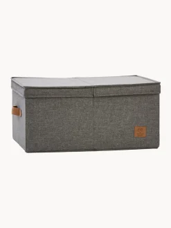 Discount Store It Boîte de rangement Premium Gris foncé, brun