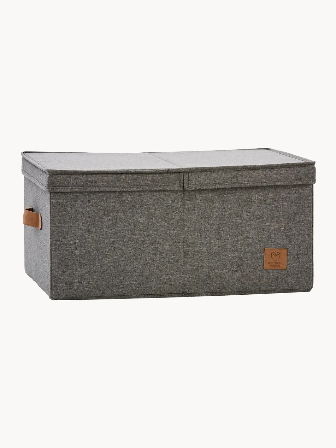 Discount Store It Boîte de rangement Premium Gris foncé, brun