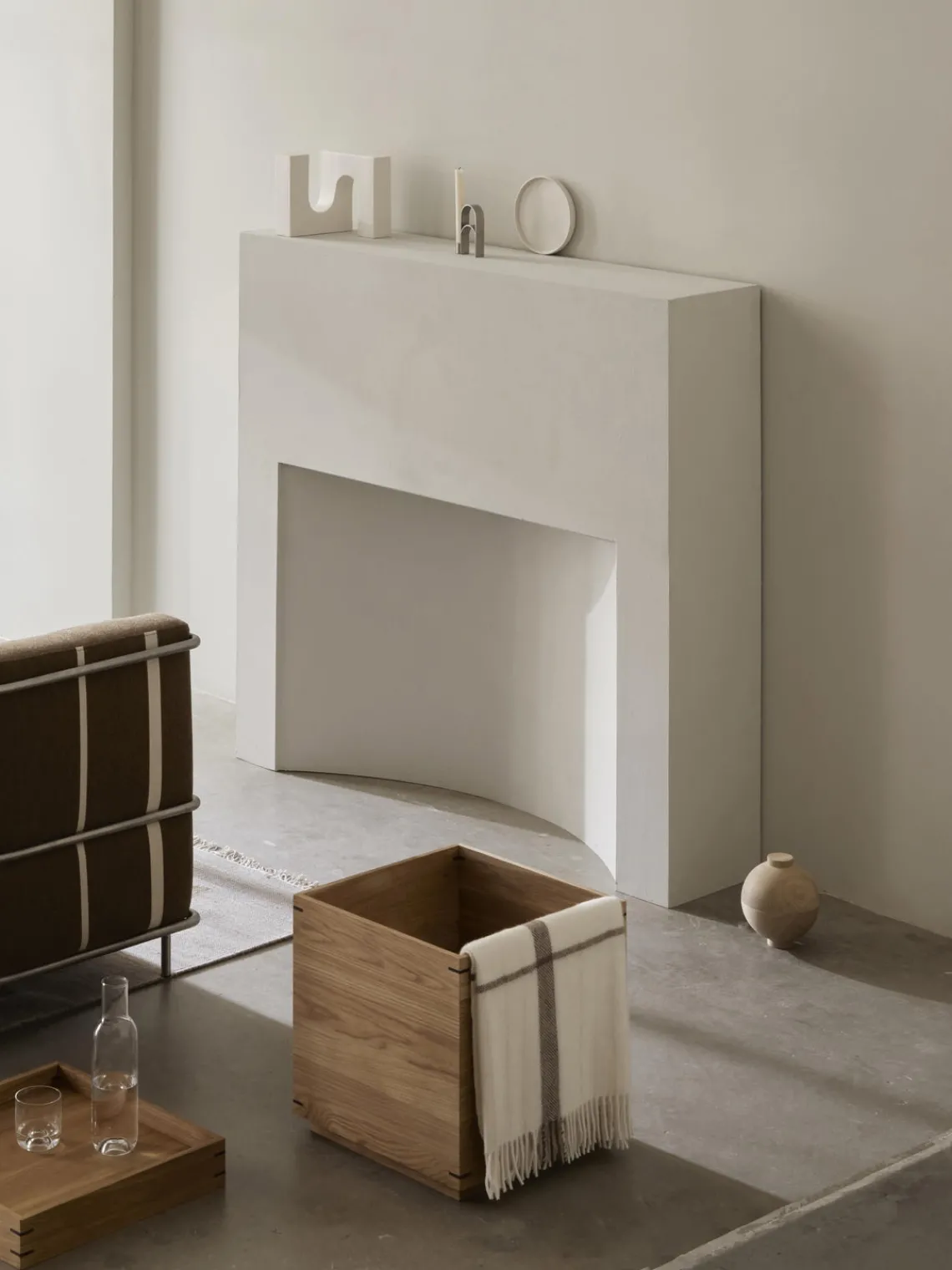 Clearance Kristina Dam Boîte de rangement Sphere Bois clair