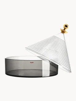 Outlet Kartell Boîte de rangement Trullo Gris, transparent