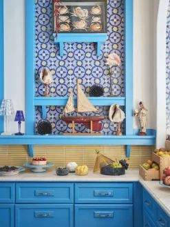 New Kartell Boîte de rangement Trullo Jaune, bleu
