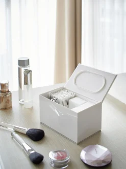 Fashion Yamazaki Boîte de rangement Veil Blanc