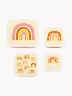 New A Little Lovely Company Boîtes à lunch pour enfants Rainbows, 4 élém.