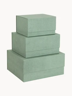 Sale Bigso Box of Sweden Boîtes de rangement Ilse, 3 élém. Vert sauge