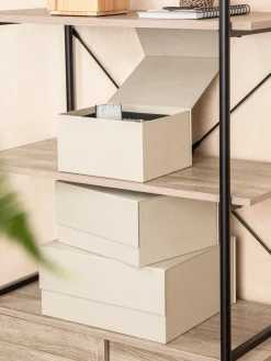 Fashion Bigso Box of Sweden Boîtes de rangement Ilse, 3 élém. Beige clair
